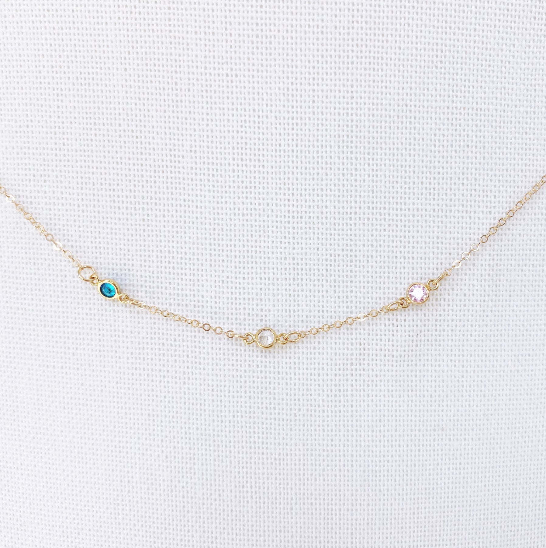 Custom Marquise Birthstone Necklace | Caitlyn Minimalist